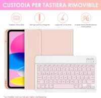 Funda con teclado y ratón, compatible con iPad Air5/Air4/Air6-10.9/11, teclado Bluetooth inalámbrico universal desmontable. - details 2