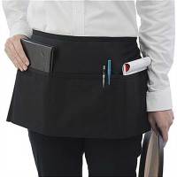 Delantal Negro Con Bolsillo Para Cocinero Impermeable De Cintura Para Restaurantes Hoteles Bares Tiendas De Alimentos Y Cocina - details 1