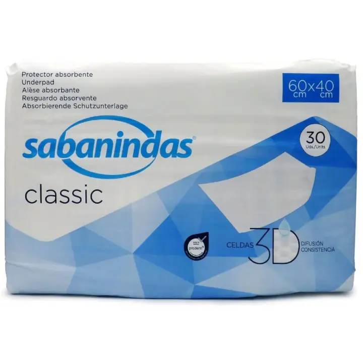 SABANINDAS - PACK DE 2 DE 60 X 40 CLASSIC - 1