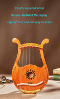 Lyre Harp De 19 Cuerdas De Madera De Caoba Instrumento Musical De Alta Calidad Con Cuerdas De Reserva Para Músicos - details 2