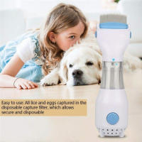 Peine Eléctrico Antiparasitario 3 En 1 Para Perros Y Gatos Eliminador De Pulgas Y Piojos Cuidado Del Pelaje De Mascotas Herramienta Limpiadora Para Animales - details 5