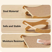 Alfombrilla De Rasguño Para Gatos Hecha De Madera Resistente Y Desmontable Con Cama De Descanso Para Gatos Juguete De Moler Para Gatos Y Gatitos - details 4