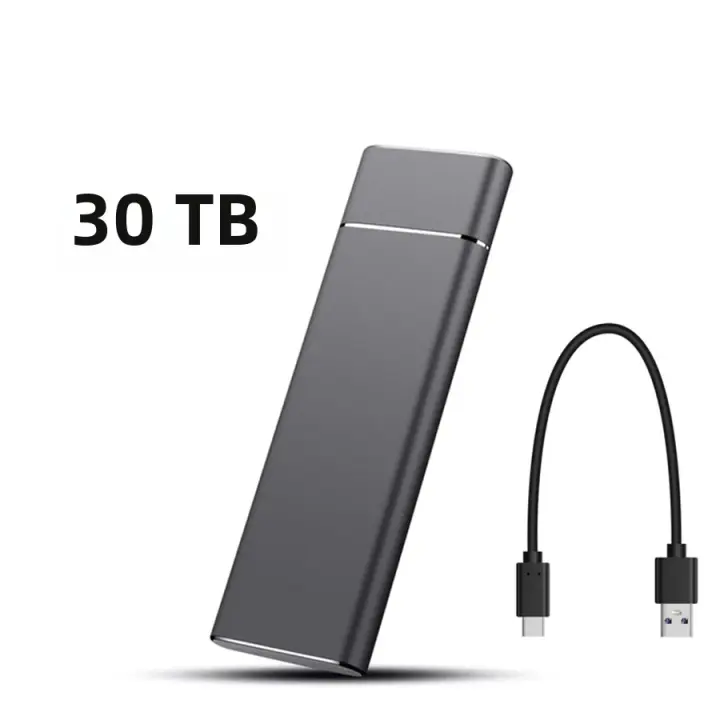 Disco Duro Portátil SSD externo de Alta velocidad 2TB/20TB/30TB Typo-C/USB 3,1 para PC portátil MAC compatible con MrLabel - 1