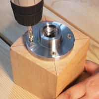 Placa De Rostro De Lathe De Madera De 3 Pulgadas 75mm De Acero Al Carbono Para Torneado De Madera Accesorios De Carpintería Con Hilo M33 1 Pulgada X 8 TPI - details 4