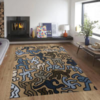 Alfombra No Esmerilada De Arte Pop Con Estampado De Danza Haring Para Sala De Estar Alfombra Decorativa De Poliéster Moderna Para Habitación Y Baño - details 7