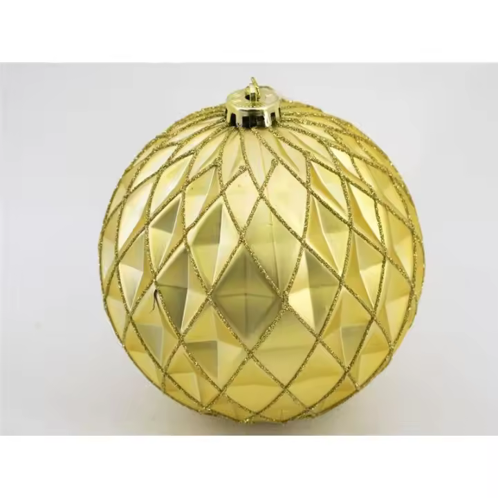 Gerimport Bola Navidad Abbis Dorada 15 Cm - Decoración Navideña - 1