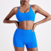 Sudadera Deportiva Para Mujer En Color Sólido Resistente Al Choque Y Suave Con Almohadillas De Pecho Para Fitness Running Yoga Transpirable De Nylon Y Spandex - details 8