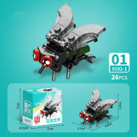 Bloques De Construcción De Animales Del Mundo Insecto Scorpion Mantis Hormiga Araña Pájaro Marino Regalo Para Niños Adornos De Escritorio Bloques Pequeños Compatible Con Lego ABS Sin Batería - details 51