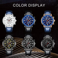 Reloj De Hombre De Acero Inoxidable Con Correa De Cuero Cuarzo Reloj De Pulsera Con Calendario Y Manos Luminosas Reloj Casual Para Hombre - details 5