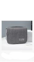 Bolsa De Viaje Portátil Para Hombres Y Mujeres Organizador De Maquillaje Impermeable De Tela Oxford Con Almacenamiento Y Cierre De Cremallera - details 1