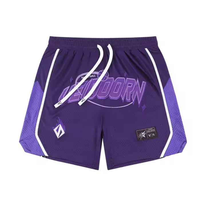 Shorts De Baloncesto Estilo Calle Transpirables Para Hombres Con Cinturón Elástico Y Bolsillos Pantalones De Entrenamiento Y Correr De Malla - 1