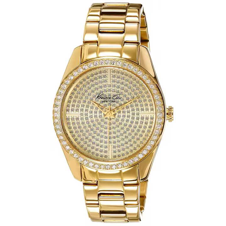 Kenneth Cole Ikc4957 Brooklyn Pave Reloj Para Para Mujer Color Dorado - 1