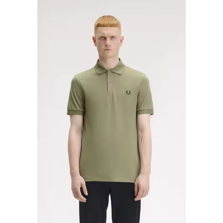 FRED PERRY - Polo original modelo M6000 color menta oliva de Fred Perry - 1
