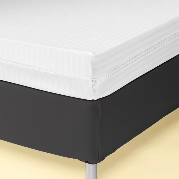 Rparty-Funda de Colchón 90 x 190/200 x 30cm hasta 200 x 190/200 x 30cm ,Algodón 100%,Cubrecolchón,Cobertura Completa,Cierre de Cremallera,Transpirable,Resistente - 1