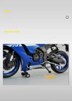 Modelo De Motocicleta Yamaha YZF-R1M 60 Aniversario Colección De Juguetes a Escala 1:12 Con Amortiguadores Regalo Para Niños - details 5