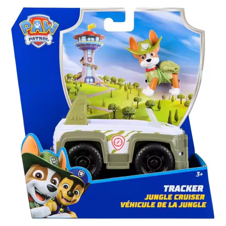 Spin Master Patrulla Canina Coche Jungle Cruiser Y Figura Tracker 6071224 - 1