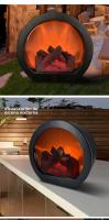Lámpara Decorative LED Flame - Efecto llama 3D with retro base, USB/Bagería, para dormitorio/exterior/Regalos - details 4
