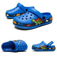 Nuevos Zapatos De Jardín Para Niños Con Diseño De Unicornio Y Dinosaurio Sandalias Planas De Playa Antideslizantes Transpirables Para Verano Talla Ajustable Para Edad 3-6 Años - details 3