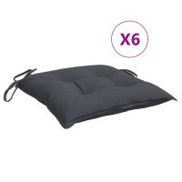 vidaXL Cojines para silla 6 uds tela Oxford 40x40x7 cm Color Antracita,  Gris,  Crema y mas Cojín Decorativo de Asiento Cojines de muebles de salon - details 12