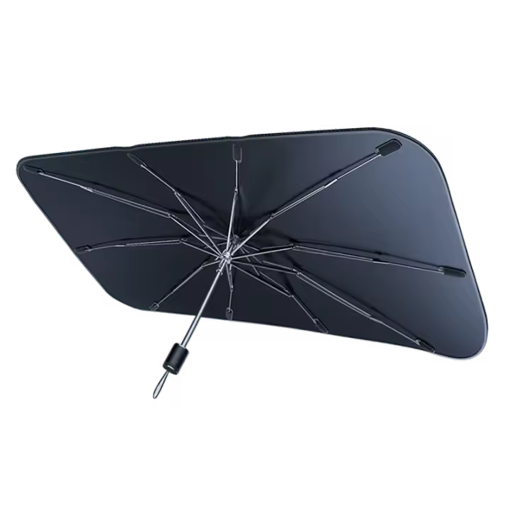UD - Parasol para coche plegable tipo paraguas – Protección solar para parabrisas y ventanas - 1