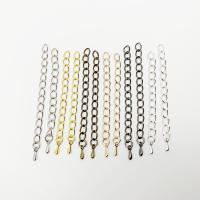 20pcs Conectores De Cadena De Extensión Para Joyería DIY Tones 50mm 70mm Accesorios Para Pulseras Y Collares Findings Metálicos De Aleación De Zinc - details 4