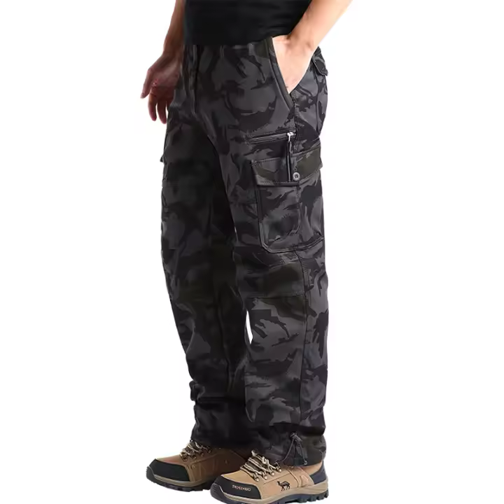 Pantalones De Lucha Táctica De Camuflaje Para Hombre Con Multiple Bolsillos Estilo Safari Coton Midweight Cierre De Cremallera - 1