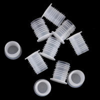 10Pcs Tapón De Botella De Plástico Rojo Para Vino Tapón Transparente Con Agujero Para Sal Resistente Al Polvo Fácil De Retirar - details 8