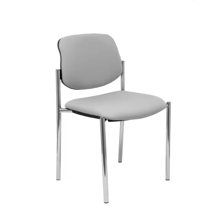 Piqueras Y Crespo Silla Bali Gris Cromo Fija - 1