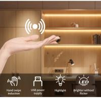 Tira De LED 1-10M Luz Nocturna Blanca Para Armario De Cocina TV Con Sensor De Movimiento USB 2835 DC 5V Sin Baterías Incluidas - details 1