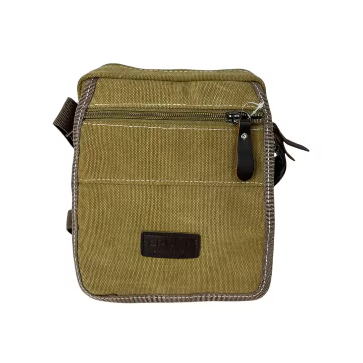 MEJORADA bandolera con solapa para hombre,material de lona fuerte duradero.MEDIDA 20×16×8CM - 1