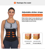 Faja posparto para moldear la figura con doble cinturón, cremallera y efecto termogénico (transpirable) – Ideal para entrenamiento y recuperación - details 2