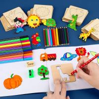 Juego De Herramientas Para Pintura Y Dibujo De Esqueleto Para Niñas Juguetes Educativos Para Niños Herramientas De Dibujo Para Bebés Regalo Aprendizaje - details 1