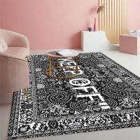 Alfombra No Esmerilada Antideslizante Absorbente De Agua Resistente a Manchas Para Sala De Estar Dormitorio Decoración Del Hogar Moderna Polyester 100% - details 5