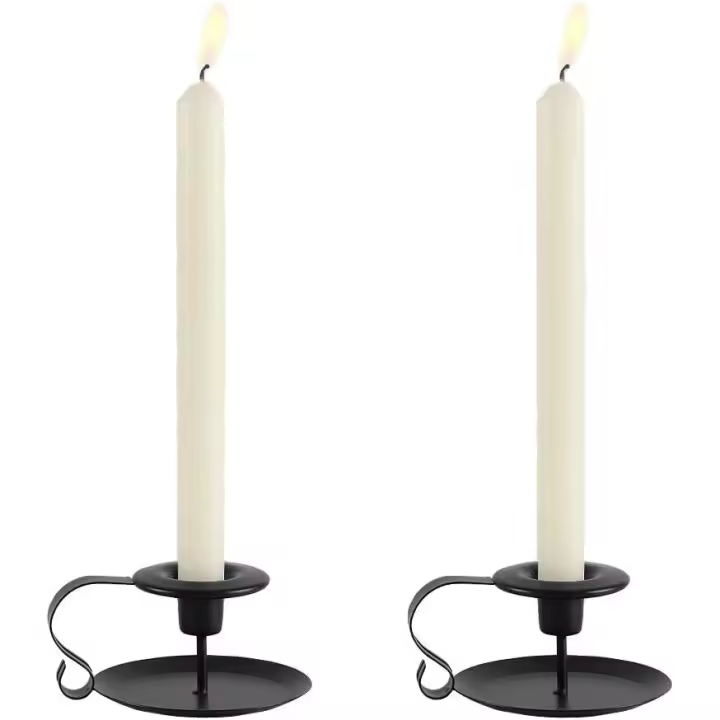 Juego de 2 soportes vintage de decoración con asa, portavelas de corona de Adviento de 11x6 cm, regalo para Navidad, Halloween, boda - 1