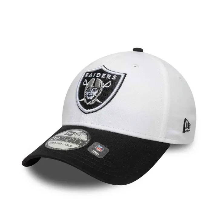 Gorra New Era 39Thirty Las Vegas Raiders para hombre en color blanco - 1