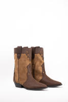 Paloma Wang Botas cowboy mujer combinadas con tacón bajo - details 13
