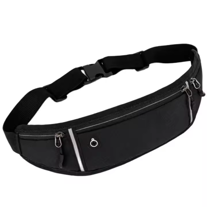 Bolsa De Cintura Deportiva Profesional Para Correr Cinturón De Móvil Hombre Mujer Bolsa Oculta Para Gimnasio Material De Tela De Lino - 1