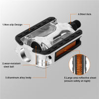 Pedales De Bicicleta WEST BIKING Antideslizantes De Aluminio Ultraligero Para Montaña Y Carretera Diámetro De Hilo 14mm - details 3