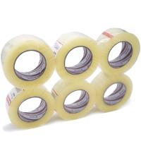 Various Cinta Adhesiva Transparente y Marrón (48mm 100m) (48mm 200m) Cinta Embalaje Cinta Adhesiva para Embalar Paquetes y Cajas de Envio Color Precinto Tranparentey Marrón 6 y 36 Rollo - details 2