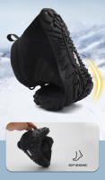 Zapatos De Camuflaje Unisex Para Invierno Impermeables Con Lining De Piel Algodón Caliente Para Senderismo Y Caminar En La Naturaleza - details 0