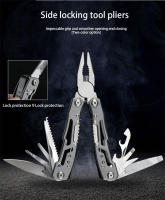 Alicates Multifuncionales Mini Herramienta De Acero Plegable Alicates De Emergencia Para Exteriores Y Hogar Portátil Con Cuchillo Y Uso Múltiple - details 0