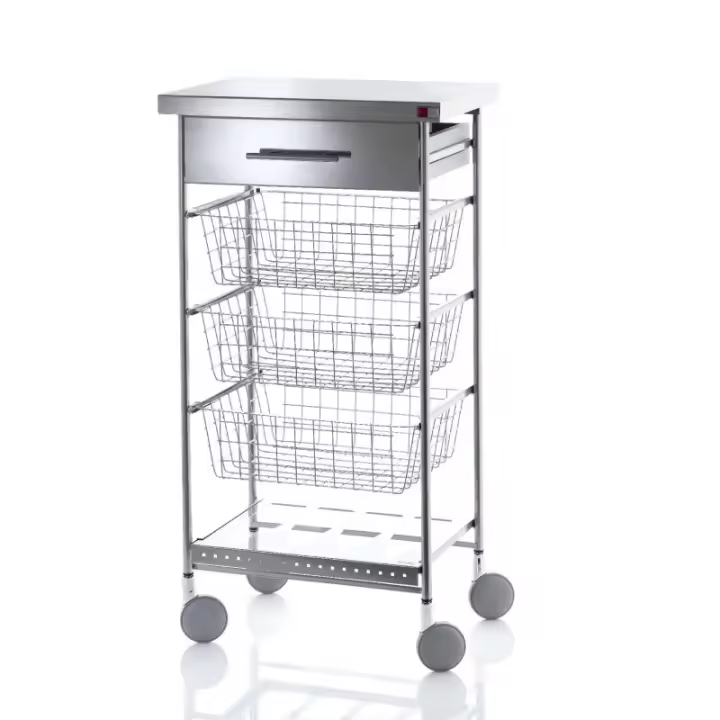 DON HIERRO - Carrito de cocina con ruedas, verdulero AFINITY INOX- - 1