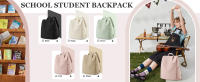 Mochila Impermeable De Moda Para Mujer Adecuada Para Estudiantes De Secundaria Y Universitarios Estilo Casual Tamaño 20-35 Litros - details 1