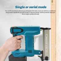 Pistola de clavos eléctrica inalámbrica para carpintería, clavadora Universal para clavos rectos/en forma de N, batería Makita de 18V (sin batería) - details 5