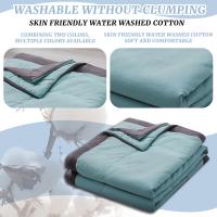 Edredón De Cama King Size De Color Sólido Aireado Y Transpirable Para Dormitorio Estudiantil Relleno De Algodón Material Poliéster/Celulosa Técnica De Tejido Jacquard Estilo Clásico Duradero Y Elegante - details 7