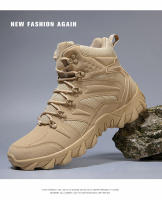 Botas De Entrenamiento De Combate En Desierto Para Hombres Antideslizantes Resistente Al Desgaste Para Camping Montañismo Pesca Caza Senderismo Zapatillas De Exterior - details 10