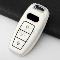 Funda De Llave De Coche TPU Para Audi 4K A8 E-tron Q5 Q7 Q8 C8 D5 SQ8 R8 A1 A3 A4 A6 A7 Protector De Llave Con Cadena - details 3