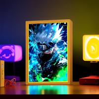 Marco De Fotos Para Pintura Con Figura De Anime Naruto Sasuke Gaara Luz LED Nocturna Decoración Para Dormitorio Regalo De Navidad Lámpara De La Luna - details 6