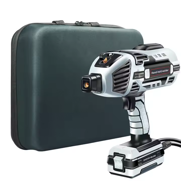 Soldador de arco inversor de mano, máquina de soldadura eléctrica automática portátil, 4600W, 220V, 110V, cepillo de acero para máscara, soldadura DIY para el hogar, Enchufe de la UE - 1