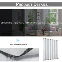 Cortinas Extra Grandes Impermeables Y Antiviento Para Exterior Con Ganchos En Los Lados Para Patio Jardín Térmicas Modernas - details 3